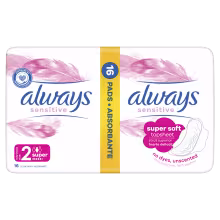 ALWAYS Ultra Sensitive Super veľ.2 Hygienické vložky 16 kusov