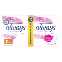 ALWAYS Ultra Sensitive Normal veľ.1 Hygienické vložky 20 kusov