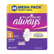 ALWAYS Platinum Protect & Comfort Hygienické vložky Normal 48 kusov