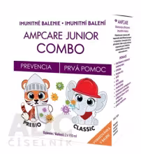 Ampcare Junior Combo Imunitné balenie 150 ml sirup Junior Prebio + 150 ml sirup Junior Classic + omaľovánka