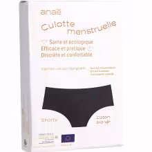 ANAÉ BY ECODIS Menštruačné nohavičky na strednú menštruáciu čierne S