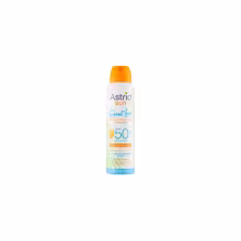 ASTRID Neviditeľný suchý sprej na opaľovanie OF 50 Coconut Love 150 ml