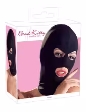 Bad Kitty - erotická maska na tvár - otvor na ústa a oči