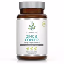 Cytoplan Zinok a meď, 60 vegan tabliet