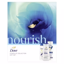 Dove Darčeková sada nourish Sprchový gél 225ml, Telové mlieko 250ml, deospray 150ml