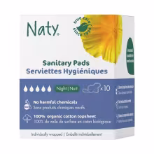 ECO BY NATY Dámske vložky nočné 10 kusov