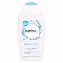FEMFRESH Intímna umývacia emulzia Active s iónmi striebra 250 ml
