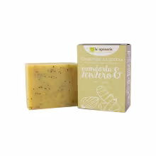 LA SAPONARIA Tuhé olivové mydlo peelingové BIO Mandle a zázvor 100 g