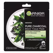 GARNIER Skin Naturals Textilná maska Pure Charcoal 32 g