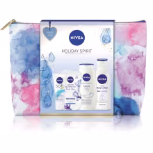 GIFT SET Nivea Holiday Spirit-maska 2x7,5ml, telové mlieko 250ml, SG 250ml,krém75ml,taška