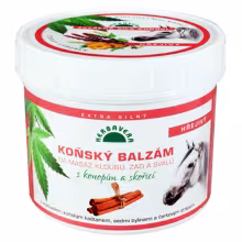 HERBAVERA Konský balzam Hrejivý s kanabisom a škoricou 500 ml