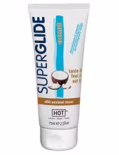 HOT Superglide - jedlý lubrikant - kokos - 75 ml