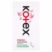 KOTEX Slipové vložky UltraSlim Fresh 56 kusov