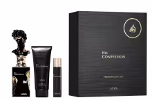 Lattafa His Confession - EDP 100 ml + sprchový gél 100 ml + EDP 12 ml