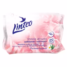 LINTEO Vlhčené odličovacie obrúsky vyživujúce 25 kusov