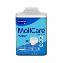MoliCare Premium Mobile 6 kvapiek S  plienkové nohavičky naťahovacie 14 ks