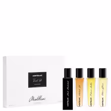 Montblanc - Collection Black Meisterstück - kazeta, 4x EdP 15 ml - Black Meister stuck, Patchouli Ink, Vetiver Glacier, Extreme Leather)
