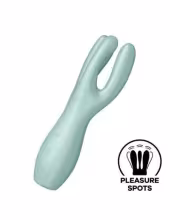 Satisfyer Threesome 3 - nabíjací klitoris vibrátor (mätový)