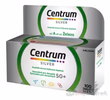Centrum Silver multivitamín pre starších dospelých nad 50 rokov 100 tabliet