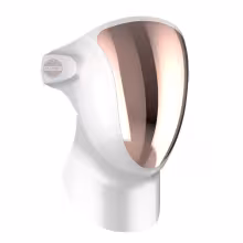 Palsar 7 Profesionálna ošetrujúca LED maska na tvár a krk s nabíjacou stanicou (White, Gold)