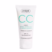 Ziaja CC krém pre podráždenú a citlivú pleť s rozšírenými žilkami SPF 10 (CC Cream) 50 ml