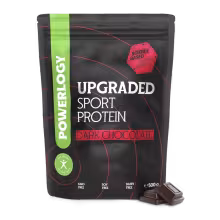 Powerlogy Upgraded Sport Protein 500 g Hovädzí proteín s kolagénom, MCT tukmi a Palatinose®, príchuť kakao
