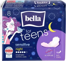 Bella for teens hygieni.vložky Sensitive night 8ks