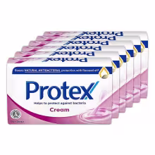 PROTEX Cream Tuhé mydlo s prirodzenou antibakteriálnou ochranou 6 x 90 g