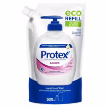 PROTEX Cream tekuté mydlo s prirodzenou antibakteriálnou ochranou náhradná náplň 500 ml