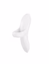 Satisfyer Bold Lover - nabíjací vodotesný prstový vibrátor - biely