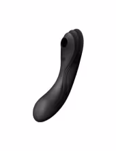 Satisfyer Curvy Trinity 4 - vibrátor s tlakovými vlnami a vibráciami - čierny