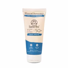 Suntribe Prírodný minerálny opaľovací krém SPF 50 Telo &amp; Tvár, 100 ml