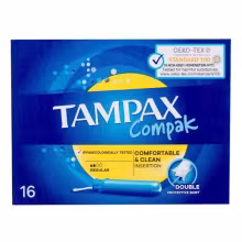 TAMPAX Compak Tampóny s aplikátorom Regular 16 ks