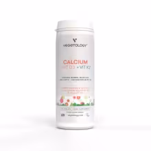 Vegetology Vápnik + Vitamín D3 + K2, 60 žuvacích tabliet