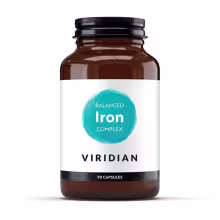 Viridian Železo komplex - železo bisglycinát + vitamín C a B, 90 kapsúl