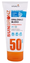 Vivaco Opaľovacie mlieko bez octocrylénu SPF 50 - Coral friendly 200 ml