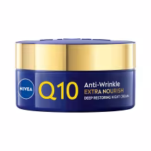 Nivea Výživný nočný krém proti vráskam Q10 Power (Anti-Wrinkle Extra Nourishing Night Cream) 50 ml