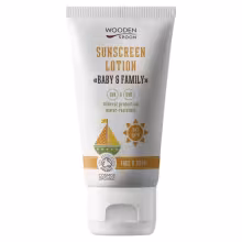 WOODENSPOON Opaľovacie telové mlieko Baby & Family SPF 30 150 ml