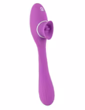 You2Toys - vibrátor s dvoma funkciami - nabíjateľný 2v1 - fialový