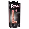 Real Feel Deluxe No.7 - realistický vibrátor s semenníkmi - telová farba