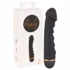 You2Toys - vibrátor pre ženy - ohybný, vrúbkovaný - čierny