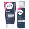 Veet - intímny depilačný krém a hydratačná pena pre ženy (2 × 50 ml)