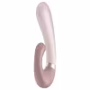 Satisfyer Heat Wave - vibrátor s ohrievaním ovládaný aplikáciou (béžový)