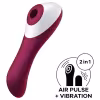 Satisfyer Dual Crush 2v1 stimulátor klitorisu + vibrátor na bod G (červený)
