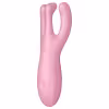 Satisfyer Threesome 4 - aplikáciou ovládaný klitorálny vibrátor (ružový)