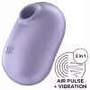 Satisfyer Pro To Go 2 - vibračný stimulátor klitorisu na batériu - fialový