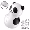 Satisfyer Pocket Panda - stimulátor klitorisu na vlny - čierny