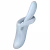 Satisfyer Heat Flex 4 - zohrievací vibrátor s ramenom na klitoris (strieborný)