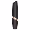 Satisfyer - vibrátor na klitoris v tvare rúžu - čierny