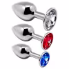 Alive - análny plug set - kovové análne kolíky - strieborné